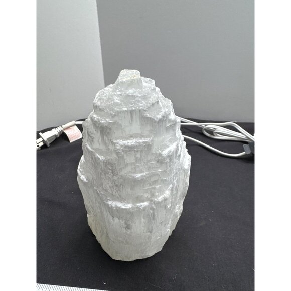 Natural Selenite Crystal Tower For Home & Office Decor 8" Tall - Picture 6 of 11